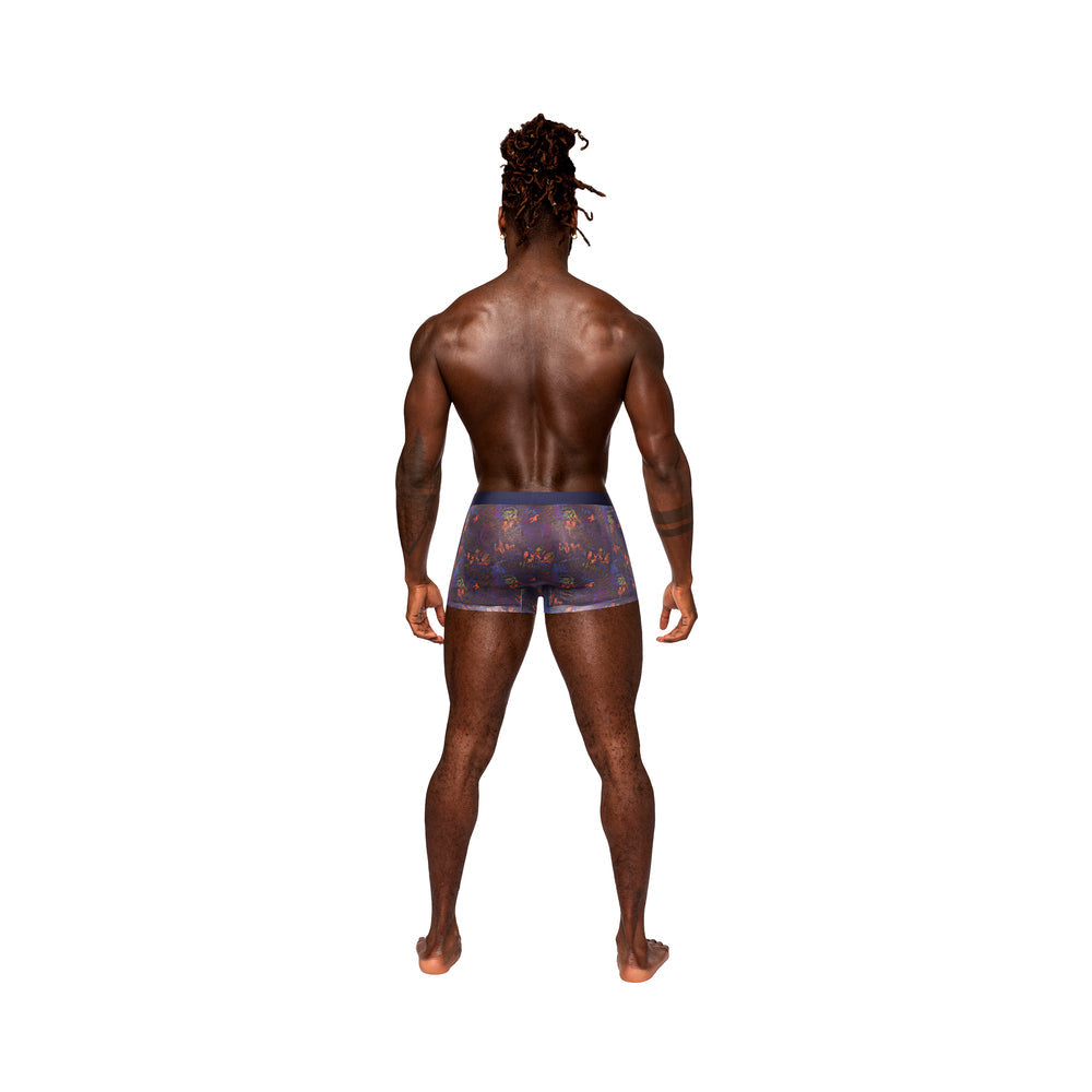 Male Power Sheer Prints Seamless Sheer Short Spatter M - Fantasies Boutique