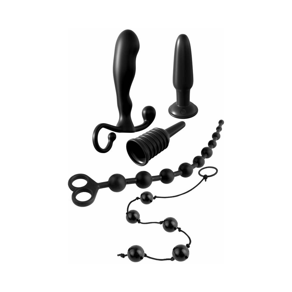 Pipedream Anal Fantasy Collection 5-Piece Beginner's Fantasy Kit Black - Fantasies Boutique