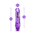 Naturally Yours Wild Ride Realistic 9 in. Vibrating Dildo Purple - Fantasies Boutique