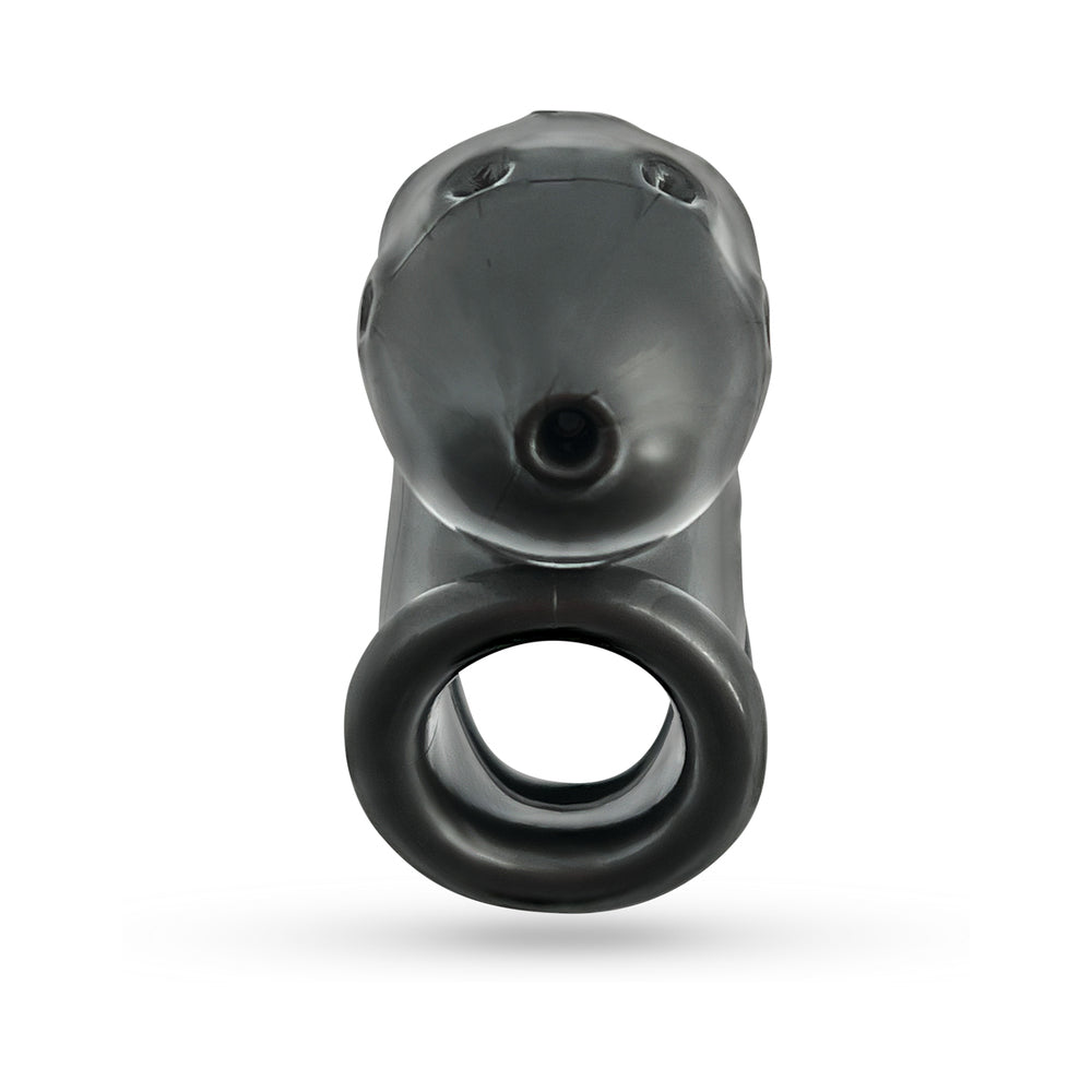 OxBalls Airlock Air-Lite Vented Chastity Steel - Fantasies Boutique