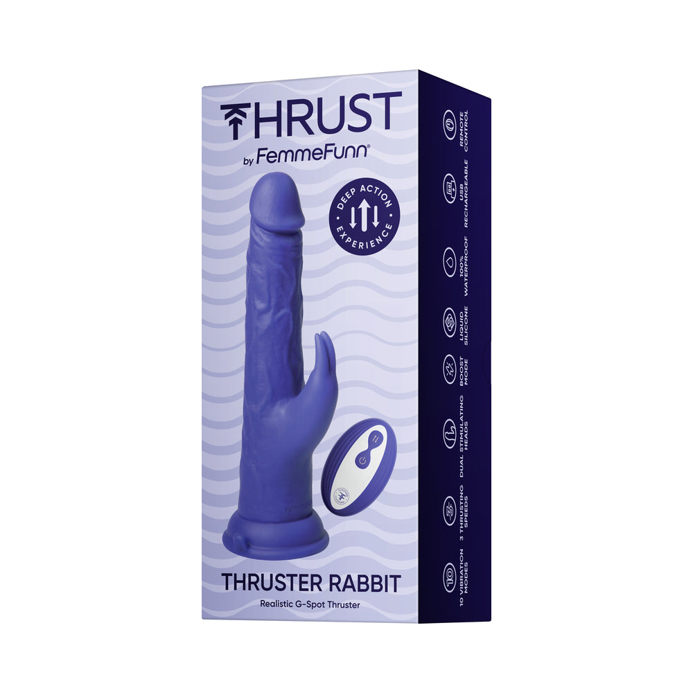 FemmeFunn Thruster Rabbit Dark Purple - Fantasies Boutique
