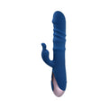 Evolved The Ringer Rechargeable Thrusting Silicone Rabbit Vibrator Blue - Fantasies Boutique