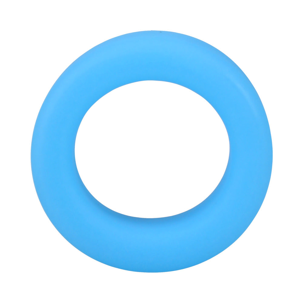 Rock Solid Sila-Flex Glow-in-the-Dark Big O C-Ring Blue - Fantasies Boutique