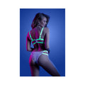 Fantasy Lingerie Glow Night Vision Glow-In-The-Dark Lace Bralette & Panty White S/M