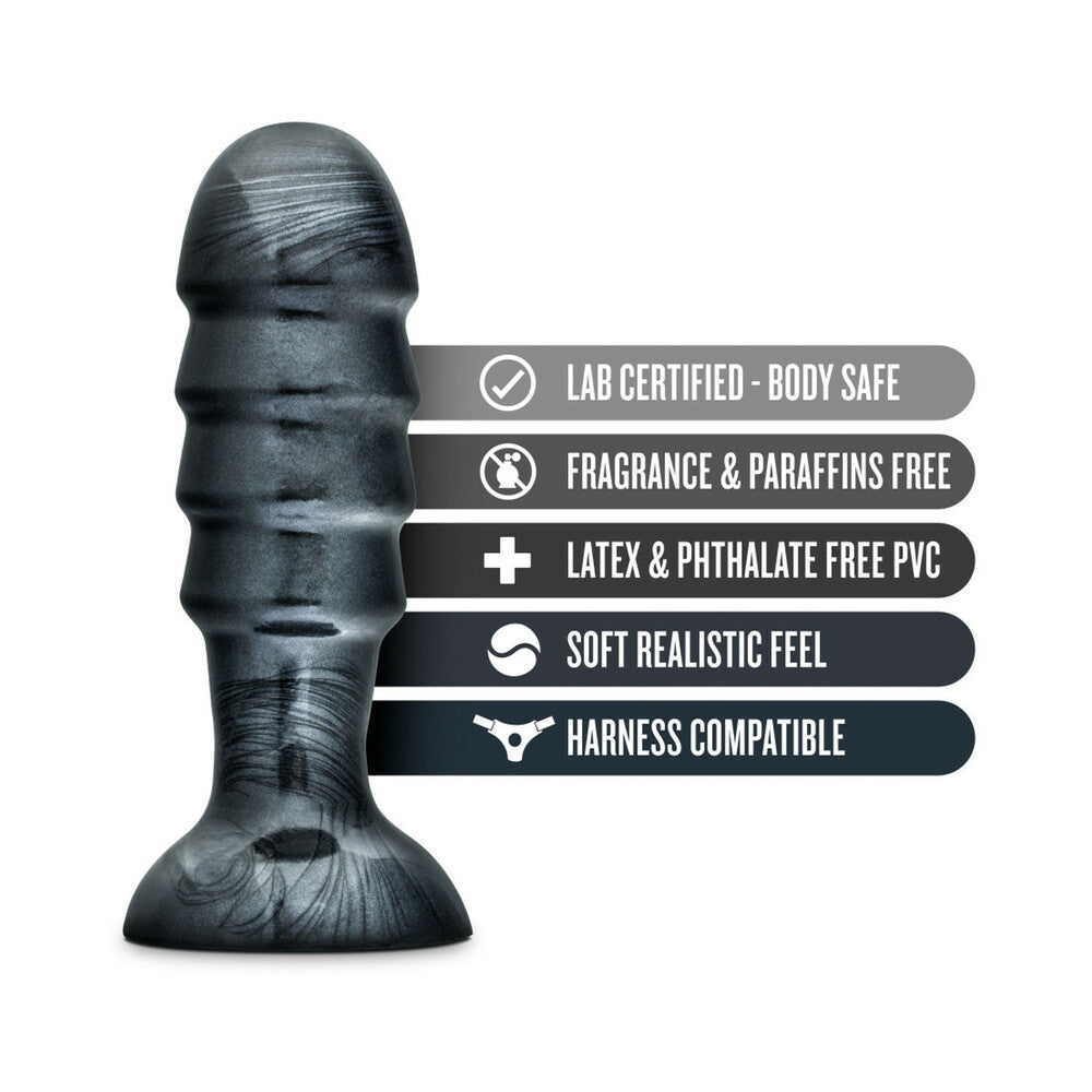 Blush Jet Bruiser 7.5 in. Anal Plug Carbon Metallic Black - Fantasies Boutique