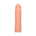 RealRock Realistic Veiny 7 in. Penis Sleeve Extender Beige - Fantasies Boutique