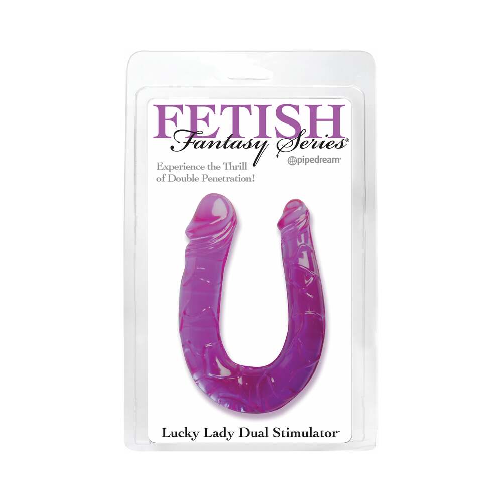 Fetish Fantasy Series Lucky Lady Dual Stimulator 12 in. Double Dildo Purple - Fantasies Boutique