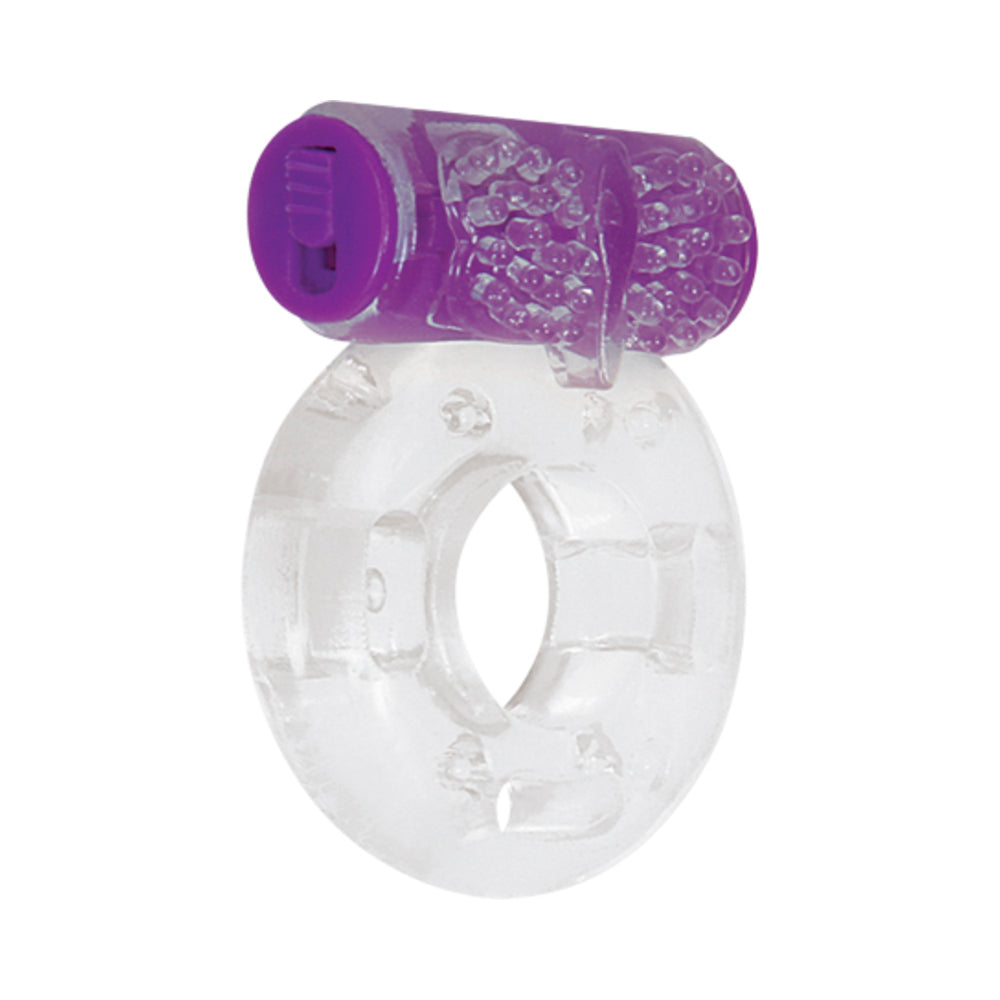 Evolved Ring True 3-Piece Vibrating Ring Set Clear/Purple - Fantasies Boutique