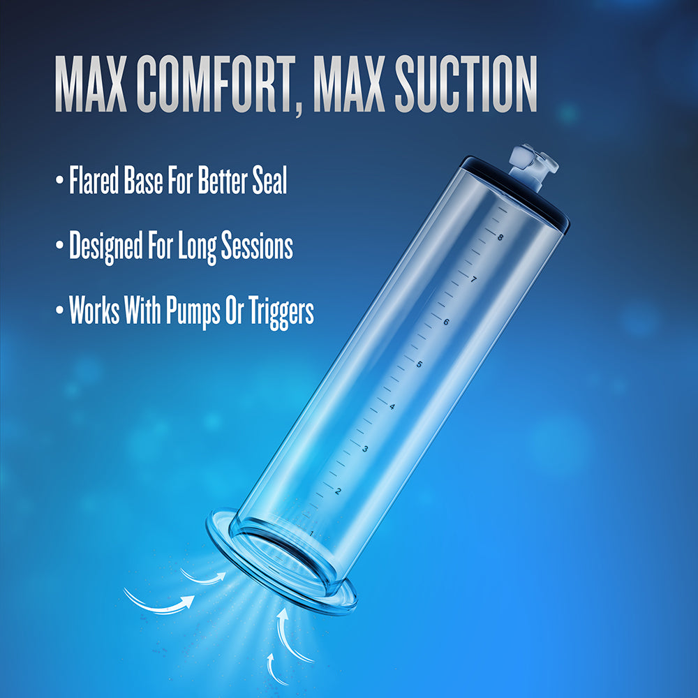 Performance 9in x 2.25in Penis Pump Cylinder Clear