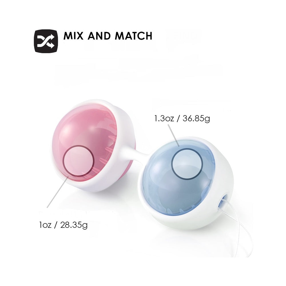 LELO BEADS Mini Kegel Balls Set Blue/Pink - Fantasies Boutique