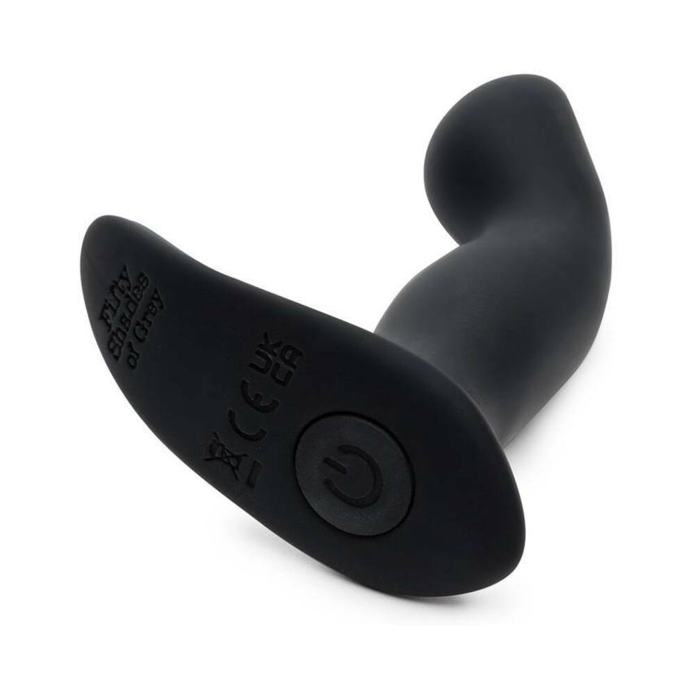 Fifty Shades of Grey Sensation Rechargeable Silicone Vibrating Prostate Massager Black - Fantasies Boutique