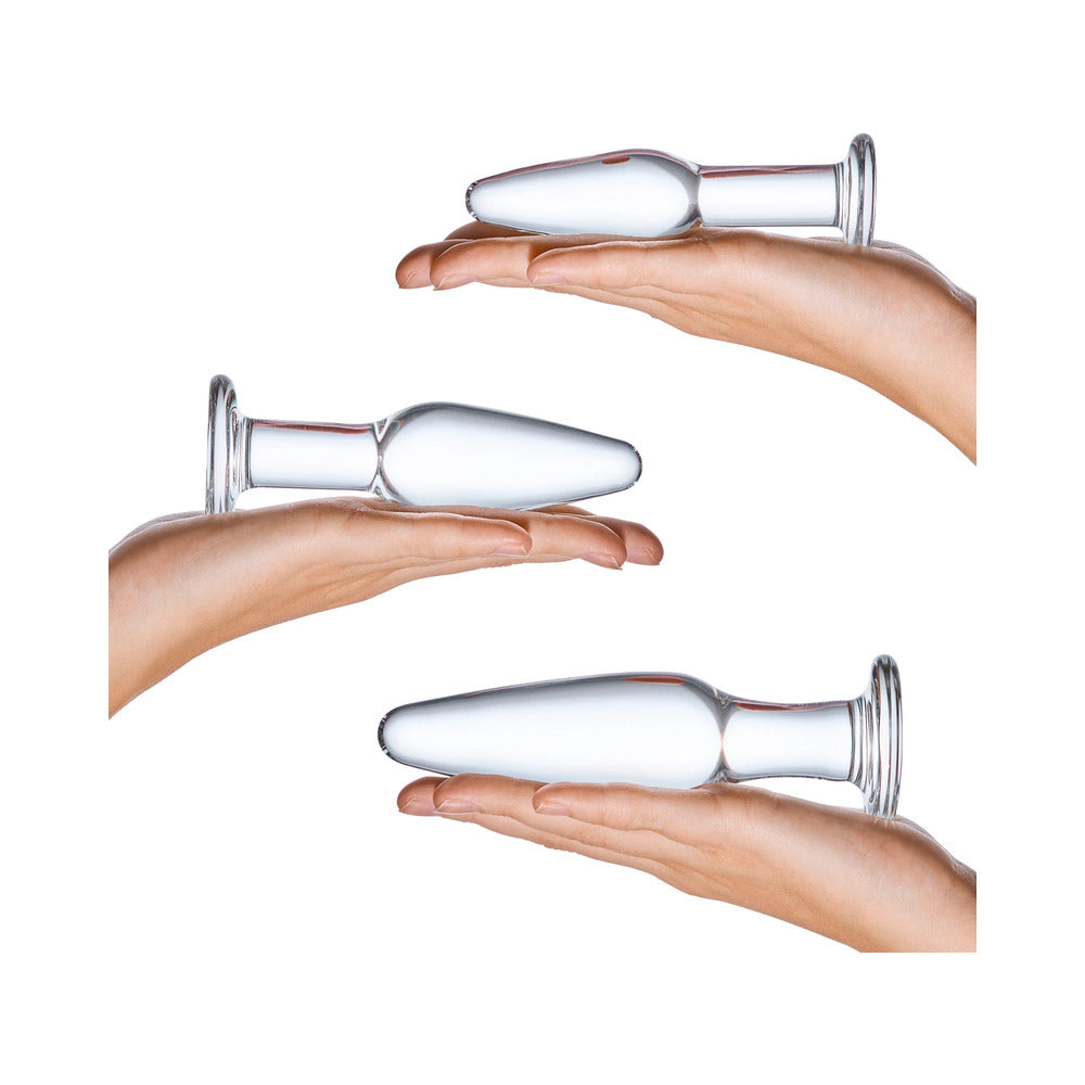 Glas 3-Piece Glass Anal Plug Training Set - Fantasies Boutique