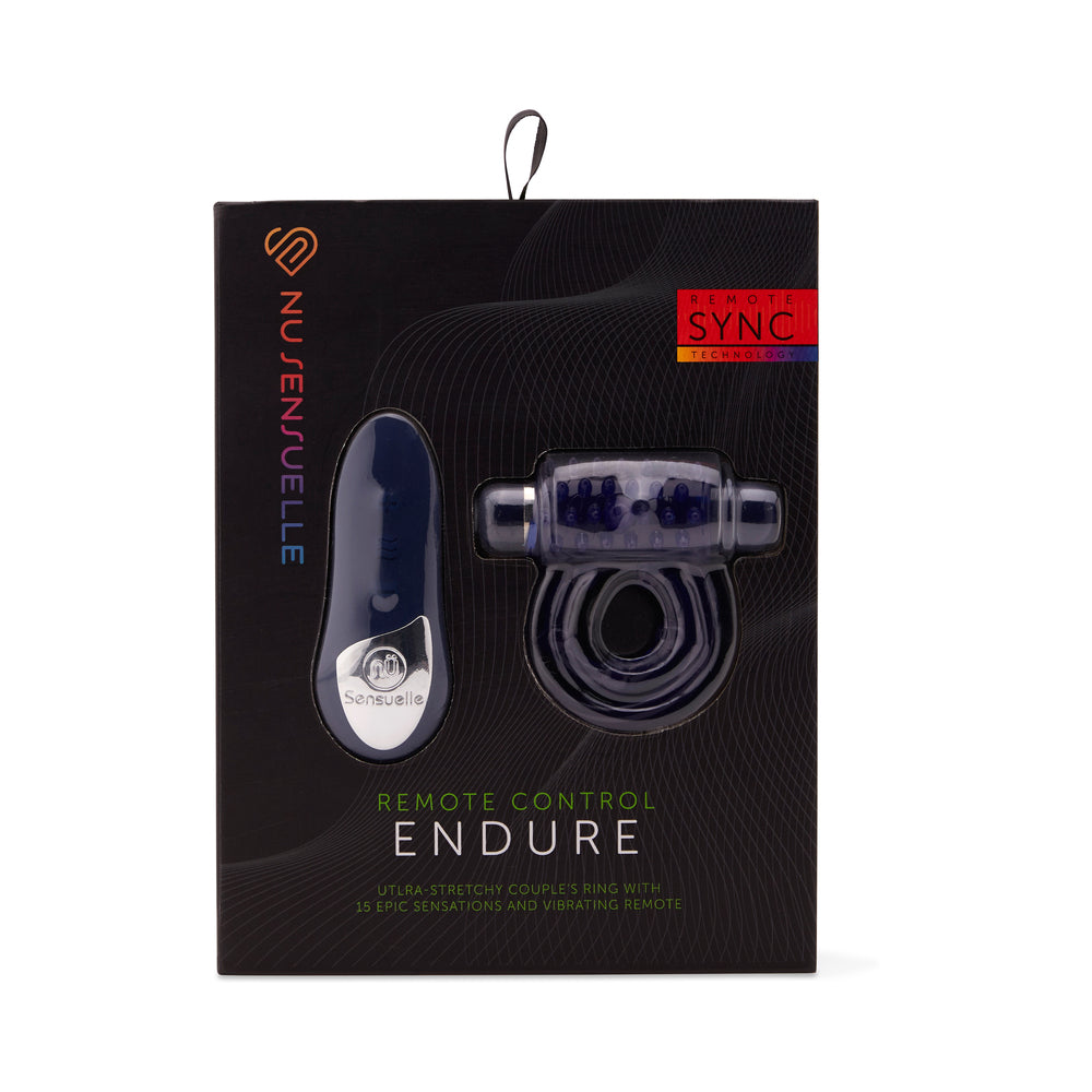 Nu Sensuelle Endure Remote Control Couple's Ring Blue - Fantasies Boutique