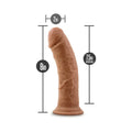 Blush Dr. Skin Glide Realistic 8 in. Self-Lubricating Dildo with Suction Cup Tan - Fantasies Boutique
