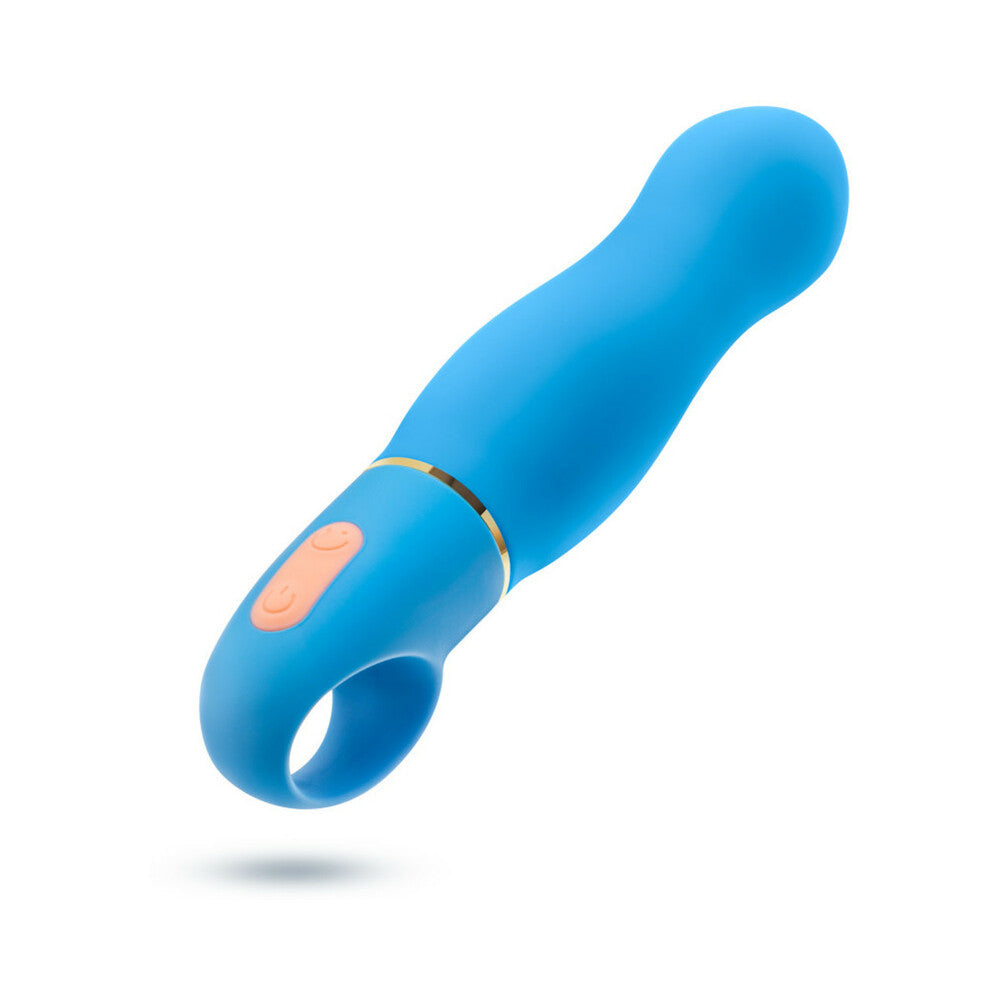 Aria Exciting AF Silicone Vibrator Blue - Fantasies Boutique