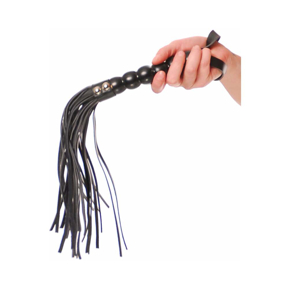 Fetish Fantasy Series Beaded Cat-o-Nine Tails Flogger Black - Fantasies Boutique