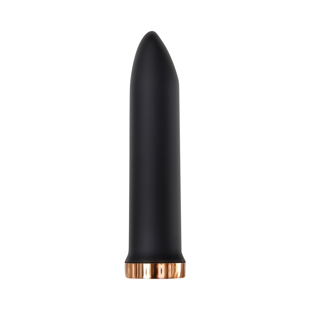 Evolved Four Play Rechargeable Silicone Bullet Vibrator and 3-Piece Sleeve Set Black - Fantasies Boutique
