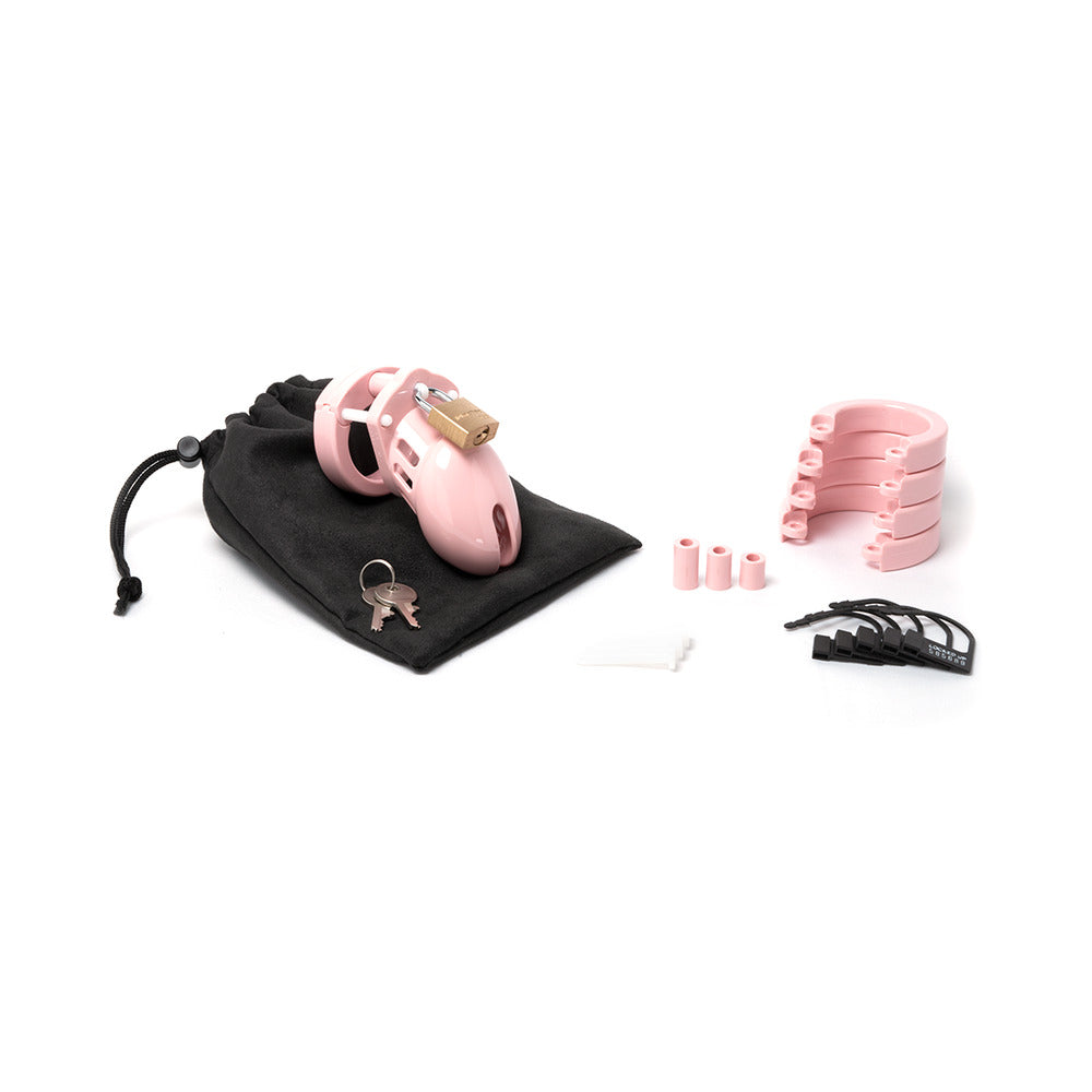 CB-6000S Pink Male Chastity Cage - Fantasies Boutique