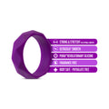 Blush Wellness Geo Silicone Cockring Purple - Fantasies Boutique