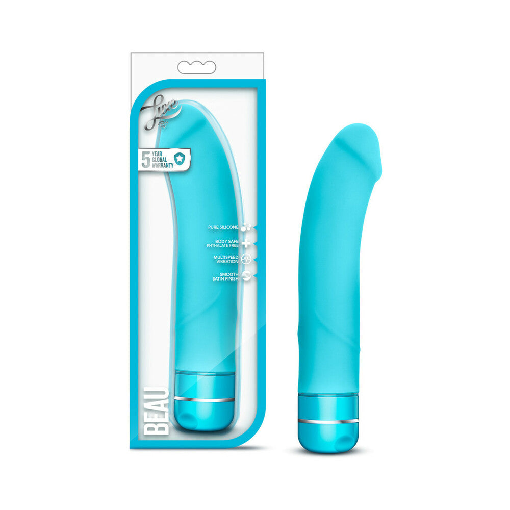Luxe Beau Silicone G-Spot Vibrator Blue - Fantasies Boutique