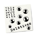 Twisted Wares Wine Pairs Well With Relatives Napkins 20-Pack