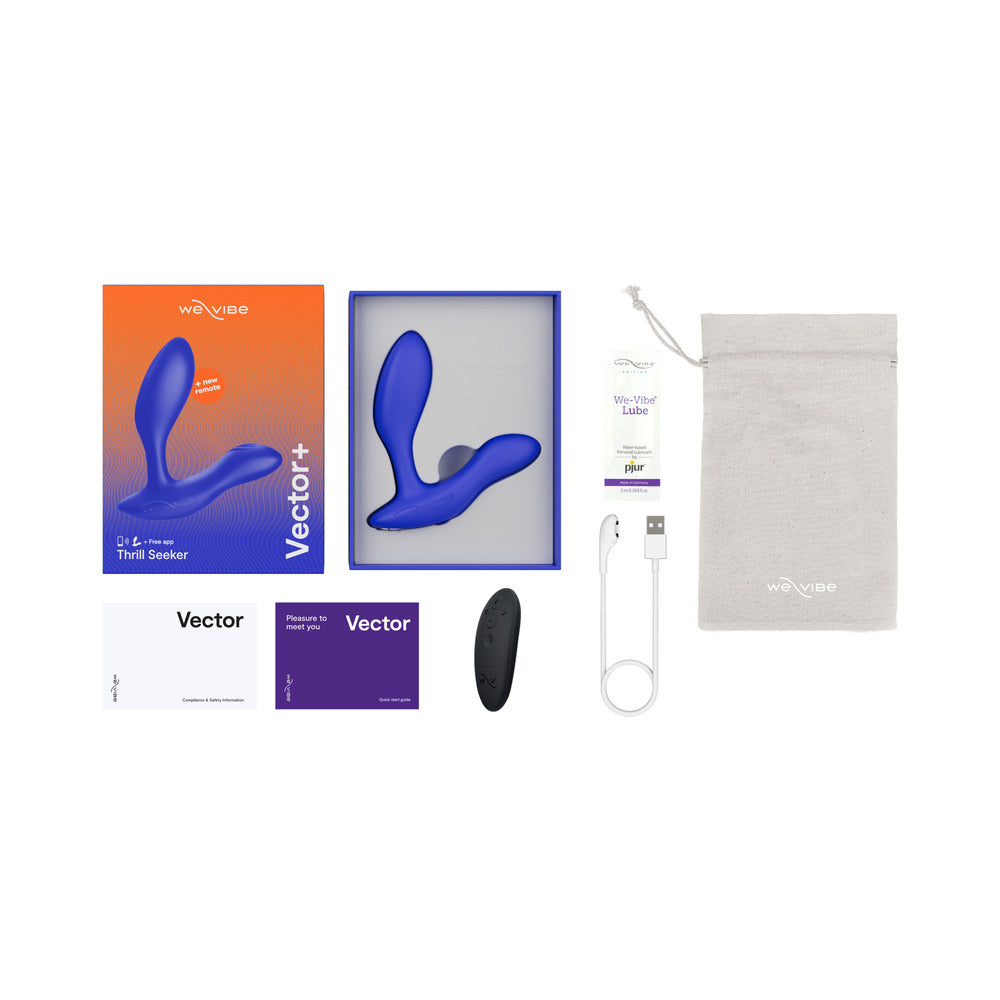 We-Vibe Vector+ Dual Stimulation Prostate Massager Royal Blue - Fantasies Boutique