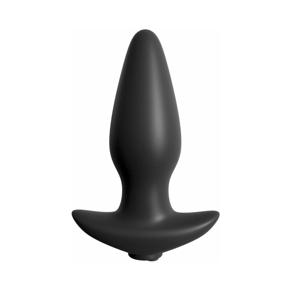 Pipedream Anal Fantasy Collection Vibrating Remote Control Silicone Plug Black - Fantasies Boutique