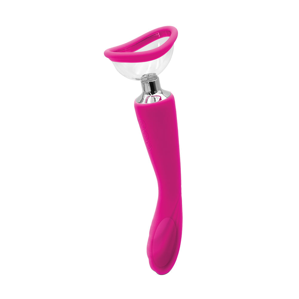 INYA Pump N Vibe Rechargeable Dual-Ended Vibrator & Pump Set Pink - Fantasies Boutique
