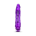B Yours Vibe 1 Realistic 9 in. Vibrating Dildo Purple - Fantasies Boutique