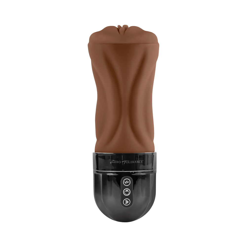 Zero Tolerance Tight Lipped Rechargeable Stroker with Suction Dark - Fantasies Boutique