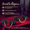 Temptasia Ardor Wrist & Ankle Restraints Black with Bow