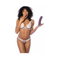 Sportsheets Merge Collection Banx 8 in. Silicone Hollow Dildo Plum - Fantasies Boutique