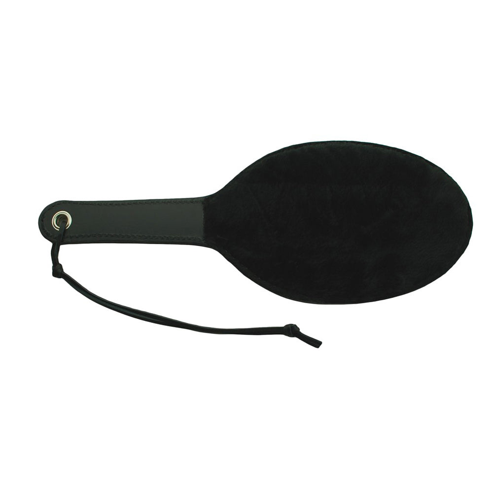 16 in. Ping Pong Paddle With Black Faux Fur - Fantasies Boutique