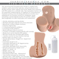 Zero Tolerance Rear Beauty Rechargeable Remote Controlled Vibrating Sucking Dual Entry Masturbator TPE Light