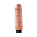 King Cock 6 in. Vibrating Cock Poseable Dildo With Suction Cup Beige - Fantasies Boutique