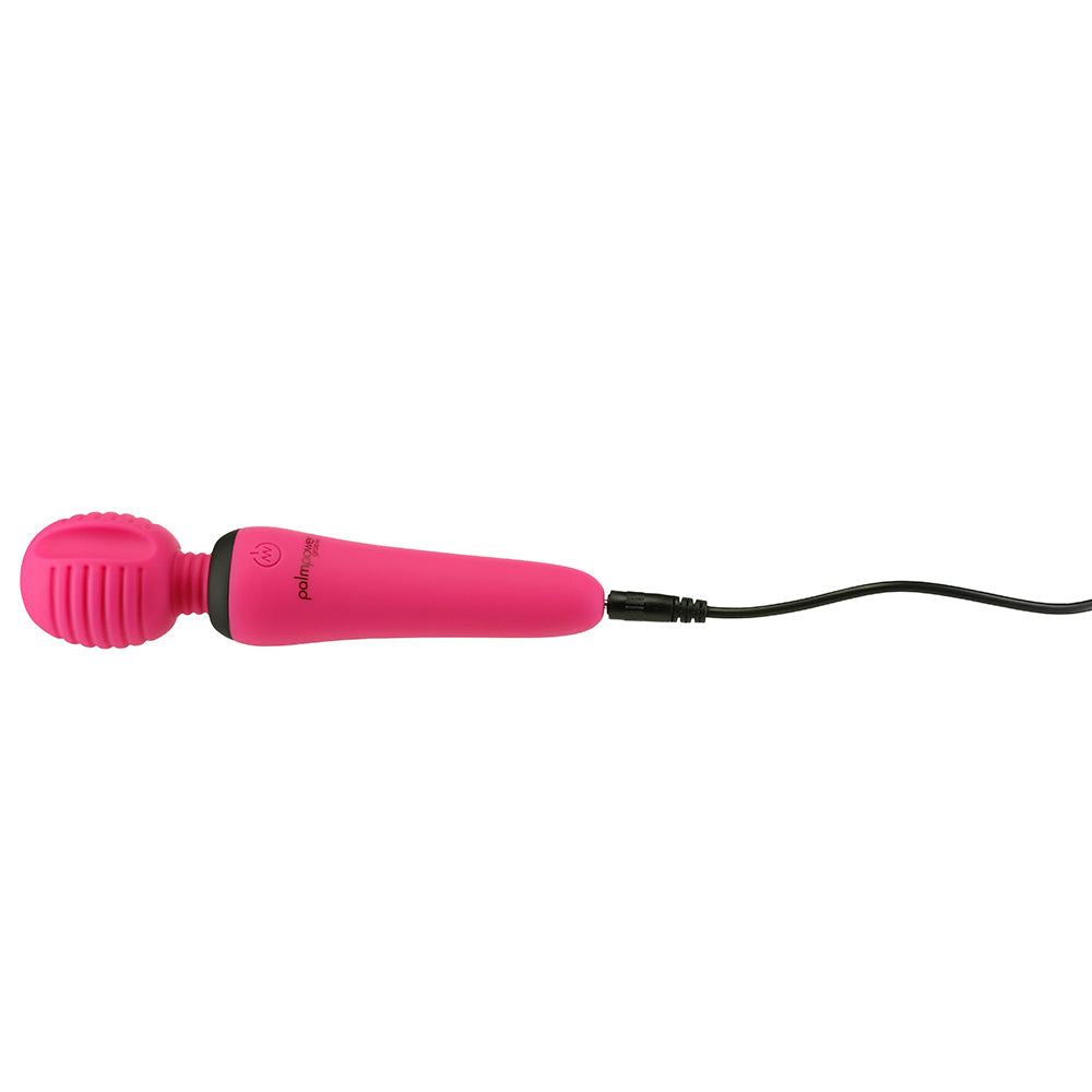 PalmPower Groove Rechargeable Silicone Mini Wand Massager Fuchsia - Fantasies Boutique