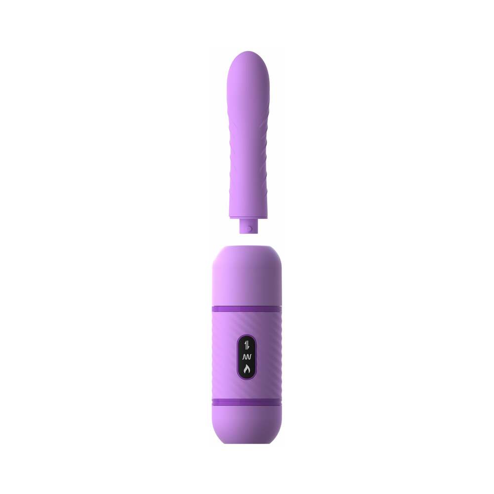 Pipedream Fantasy For Her Love Thrust-Her Rechargeable Silicone Thrusting Vibrator Purple - Fantasies Boutique