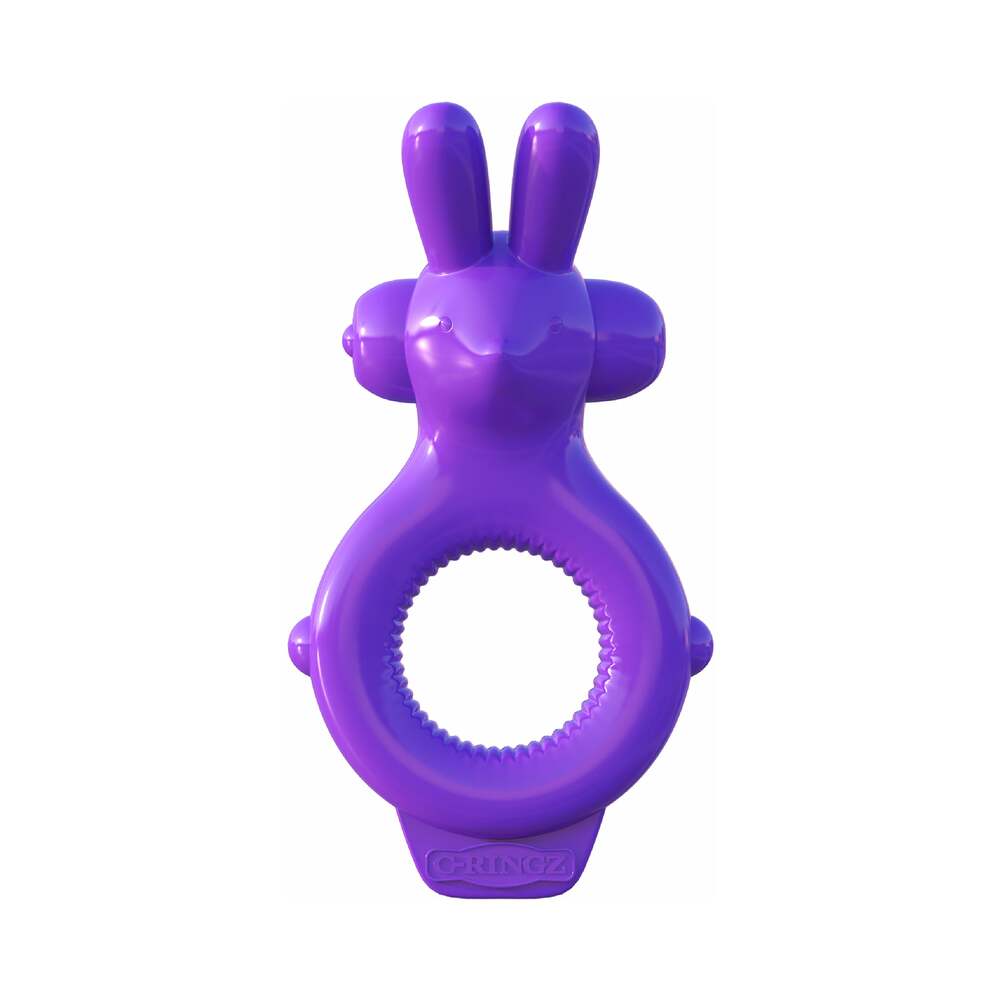 Fantasy C-Ringz Vibrating Ultimate Rabbit Ring With Ears Purple - Fantasies Boutique
