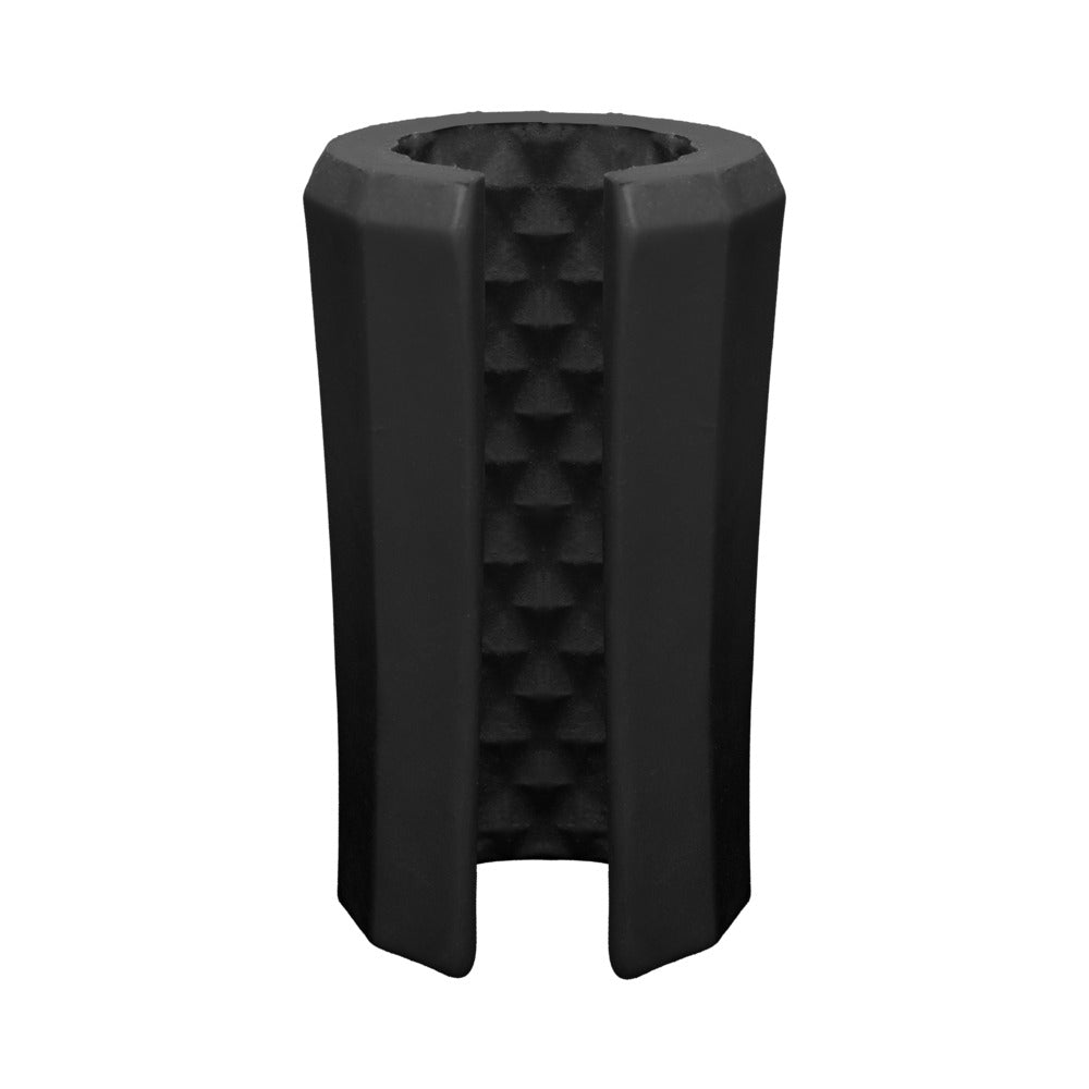 OptiMALE TRUSKYN Silicone Stroker Beaded Black - Fantasies Boutique