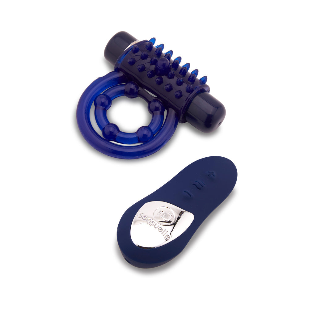 Nu Sensuelle Endure Remote Control Couple's Ring Blue - Fantasies Boutique