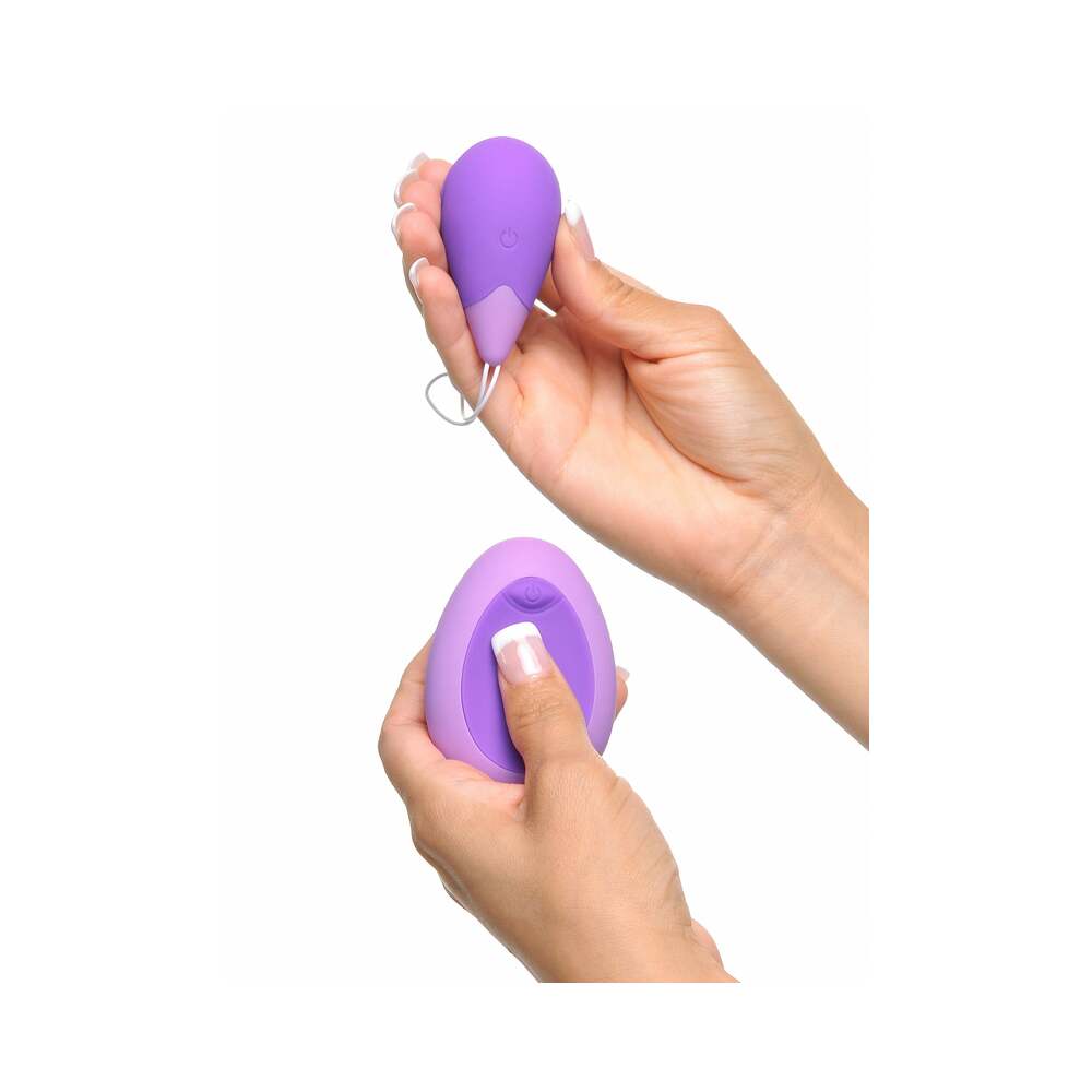 Fantasy For Her Remote Kegel Excite-Her Rechargeable Silicone Trainer Purple - Fantasies Boutique