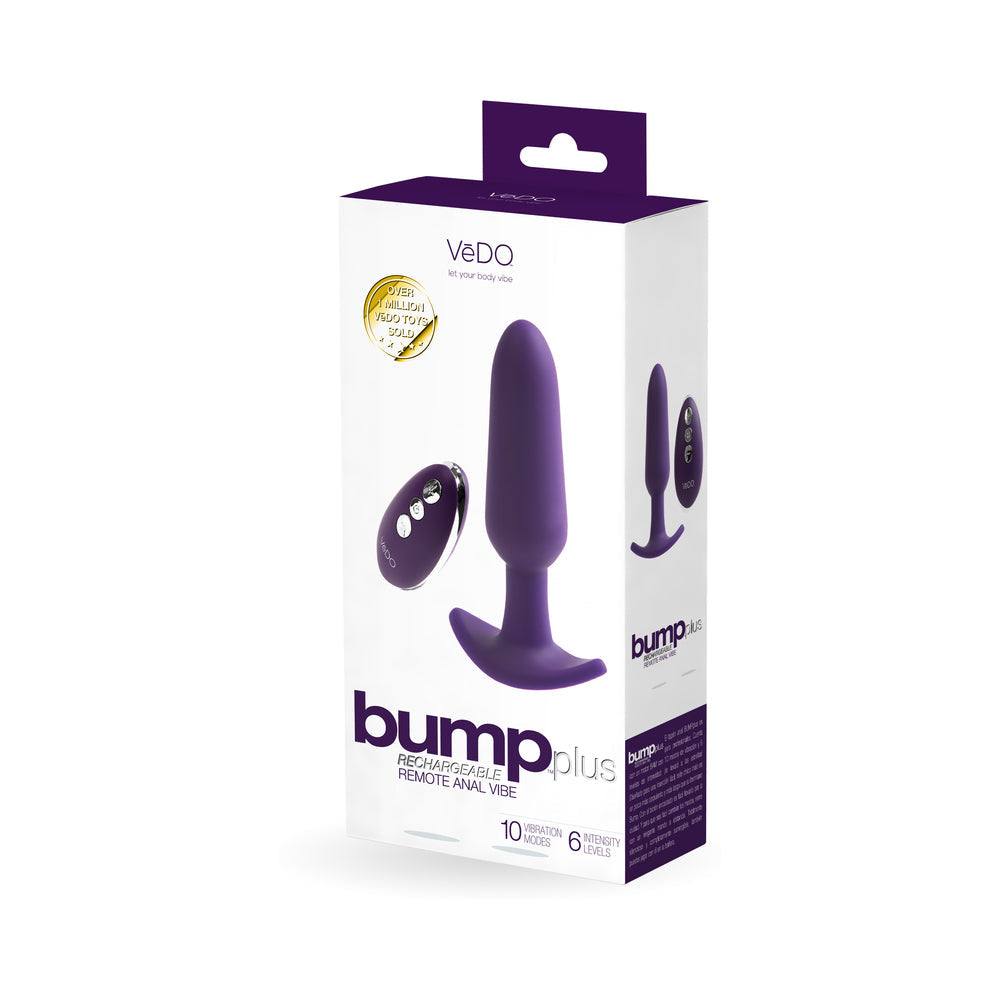 Bump Plus Rechargeable  Remote Control Anal Vibe Purple - Fantasies Boutique