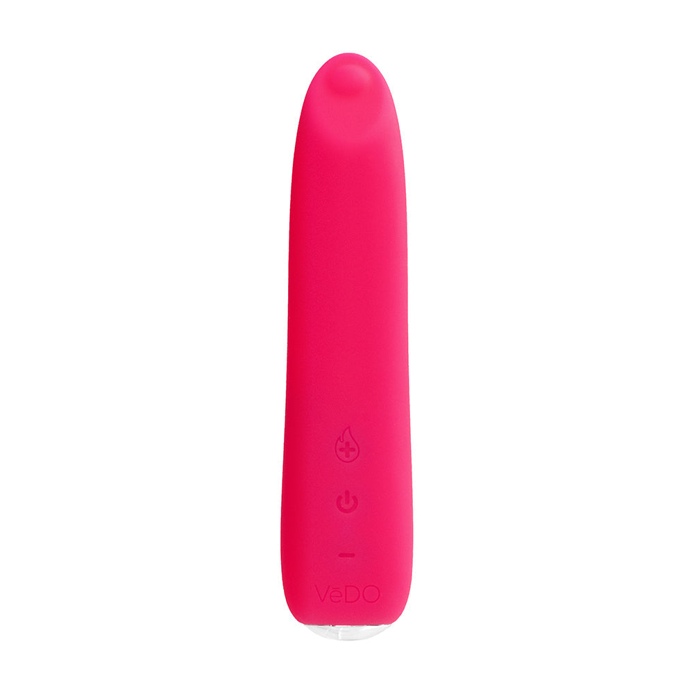VeDO Boom Rechargeable Warming Silicone Slimline Vibrator Pink - Fantasies Boutique