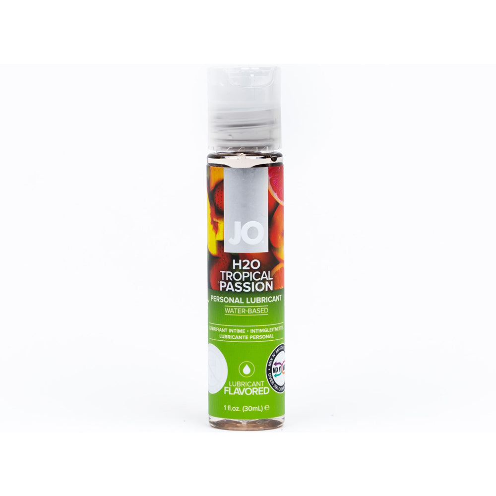 JO H2O Tropical Passion Flavored Water-Based Lubricant 1 oz. - Fantasies Boutique