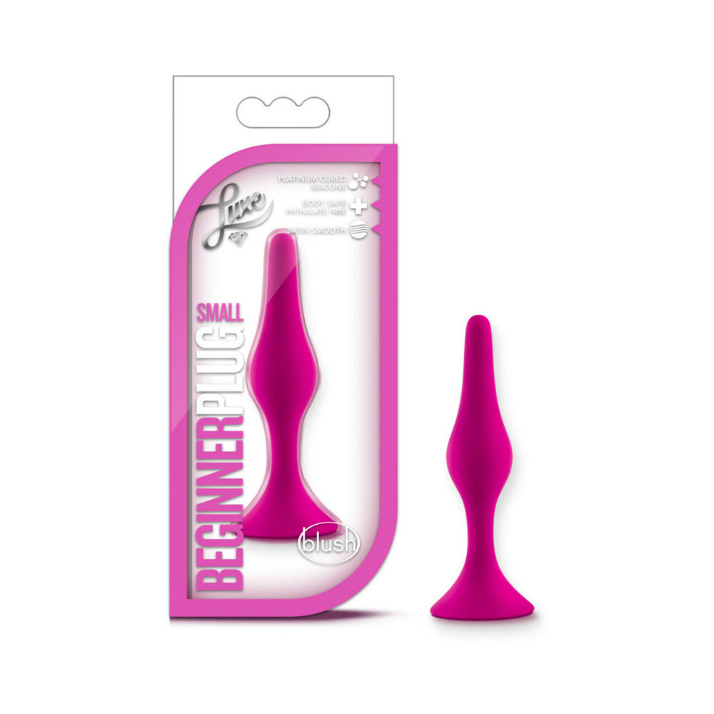 Blush Luxe Silicone Beginner Plug Small Pink - Fantasies Boutique