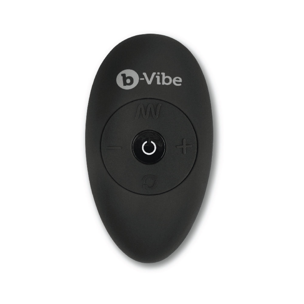 b-Vibe Rimming XL Rotating and Vibrating Remote Control Plug Black - Fantasies Boutique