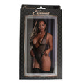 Fishnet Deep Plunge Teddy Black SM - Fantasies Boutique