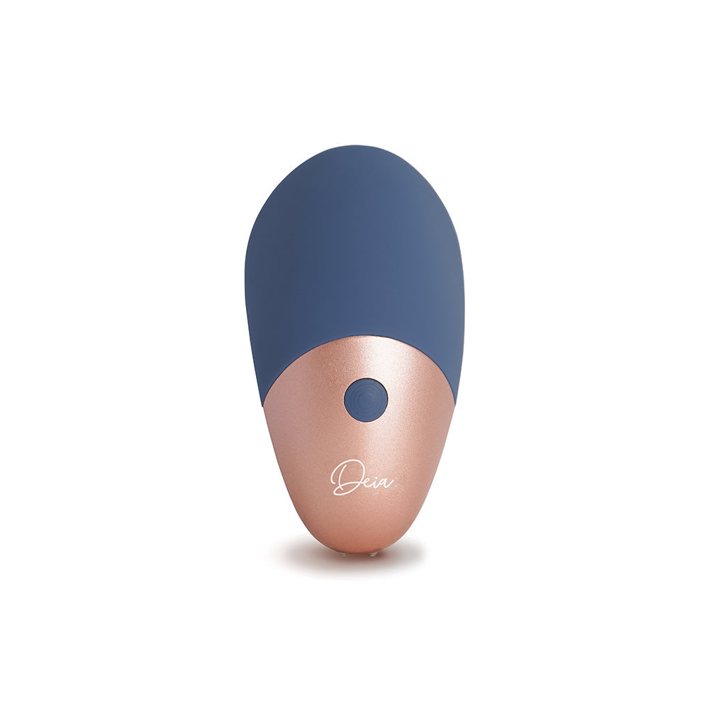 Deia The Arouser Pulsating External Stimulator Silicone Blue - Fantasies Boutique