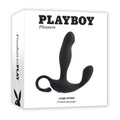 Playboy Come Hither Rechargeable Remote Controlled Silicone Vibrating Prostate Massager Black - Fantasies Boutique