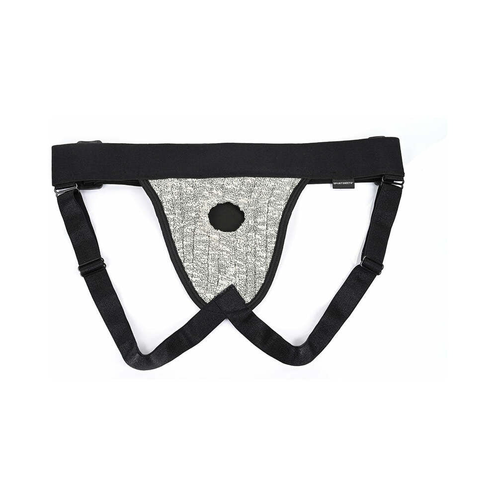 Sportsheets Em.Ex. Fit Harness Jock Knit Adjustable XL-3XL - Fantasies Boutique